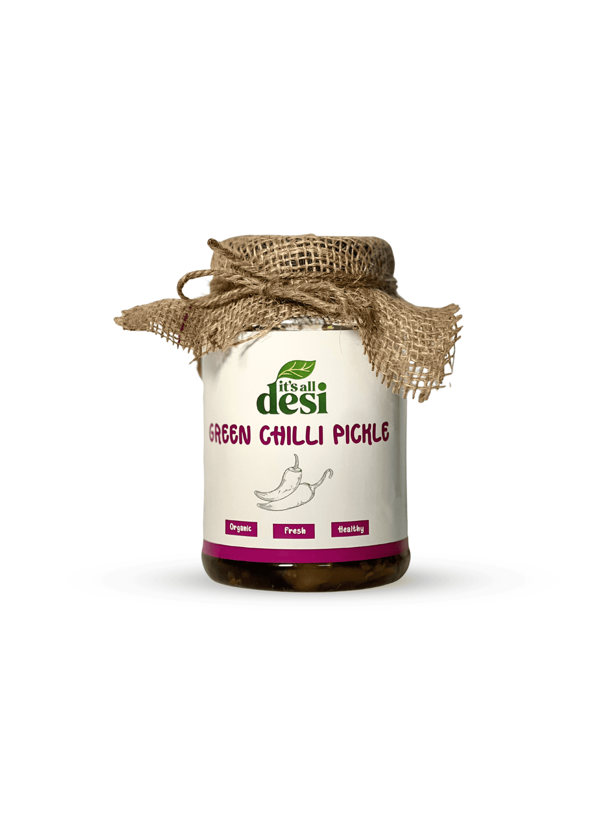 Green Chili Pickle (سبز مرچ اچار)