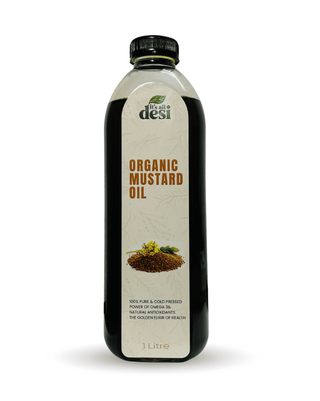 Mustard (سرسوں) Oil- Cold Pressed (1 Litre)