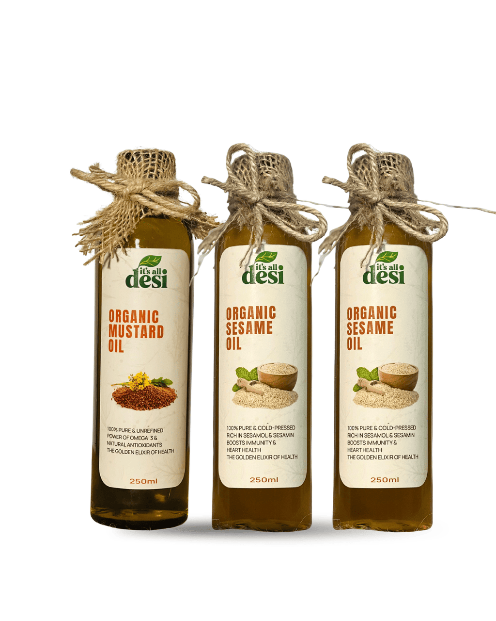 Buy 2 Sesame Oil & Get 1 Mustard Oil Free - 240ml