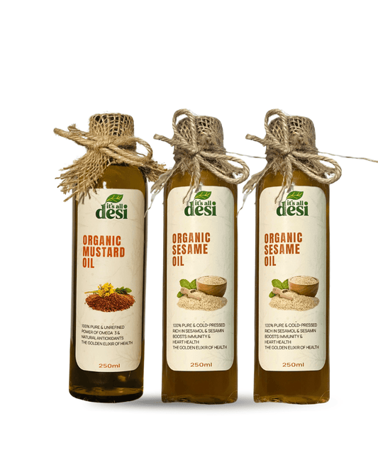 Buy 2 Sesame Oil/ Get 1 Mustard Oil Free (240ml)