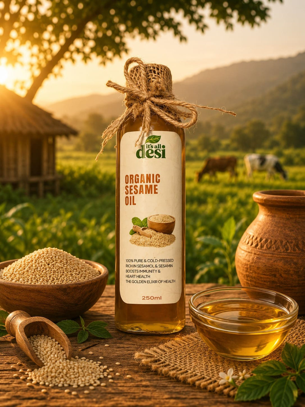 Sesame (تل) Oil - Cold Pressed