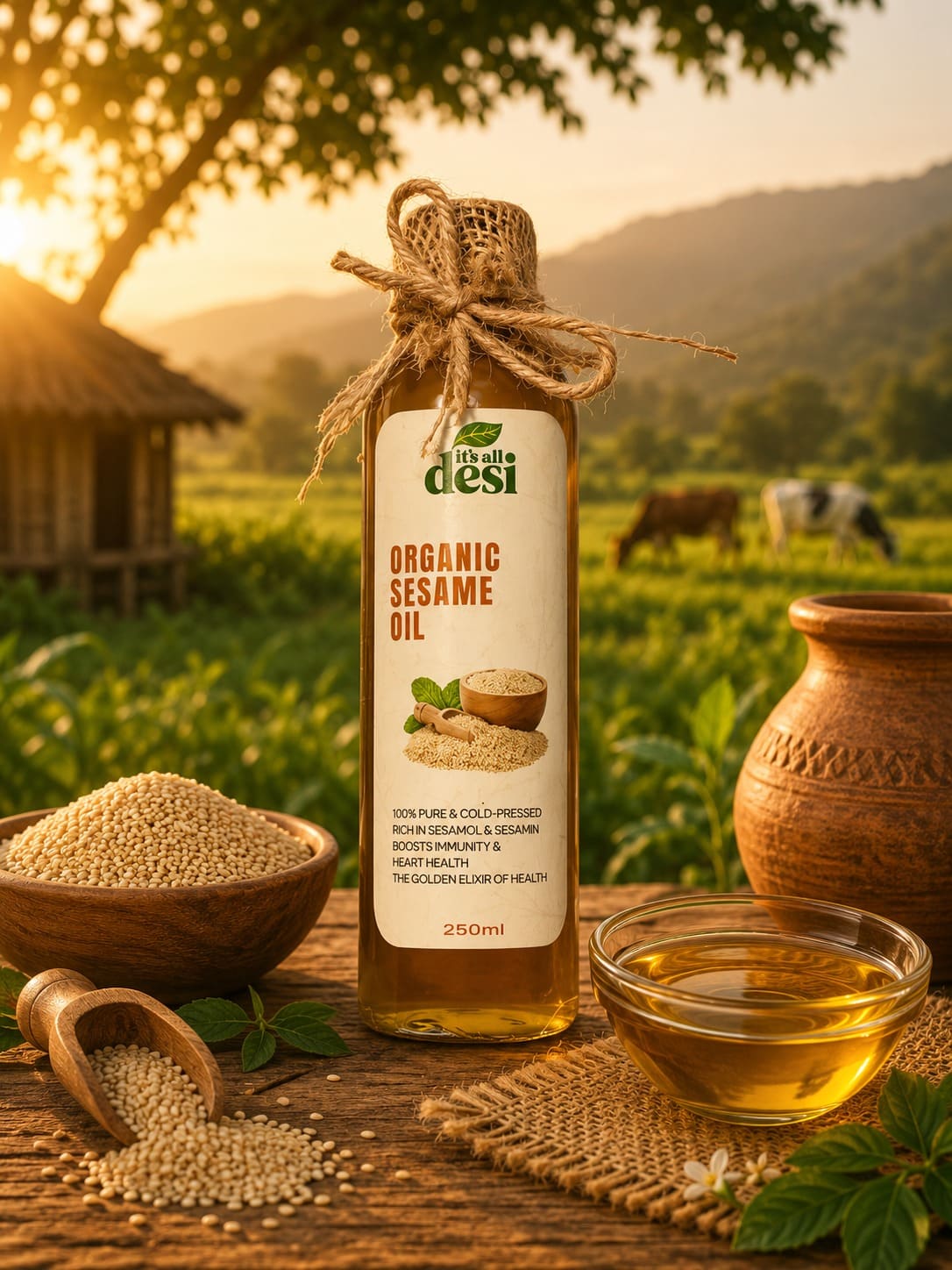 Sesame (تل) Oil - Cold Pressed